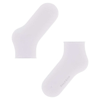 Falke White Cotton Touch Short Socks