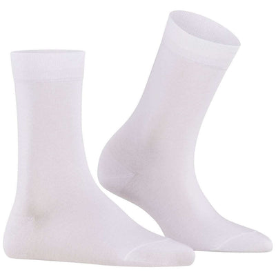Falke White Cotton Touch Socks