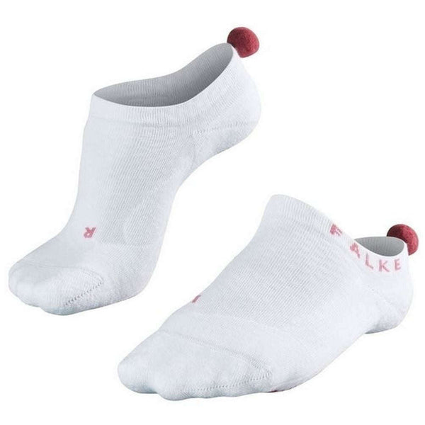 Falke White Golfing 2 Pompom No Show Socks