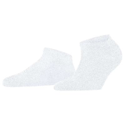 Falke White Shiny Sneaker Socks