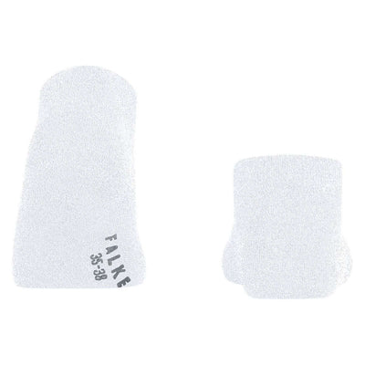 Falke White Shiny Sneaker Socks