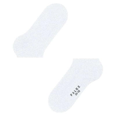 Falke White Shiny Sneaker Socks