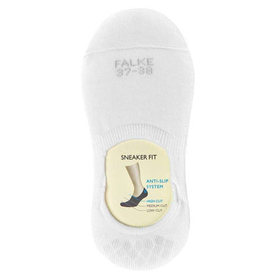 Falke White Step High Cut No Show Socks