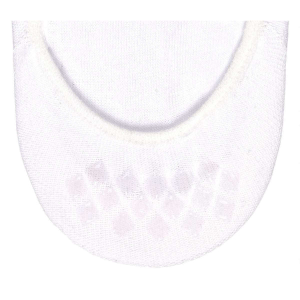 Falke White Step Medium Cut No Show Box Socks