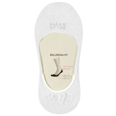 Falke White Step Medium Cut No Show Socks