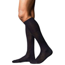 Falke Black No6 Finest Merino and Silk Knee High Socks