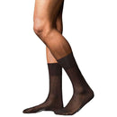 Falke Brown No10 Pure Fil d'Ecosse Smooth Ribbed Knit Socks