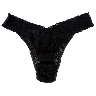 Hanky Panky Black Signature Lace 3 Pack Original Rise Thong