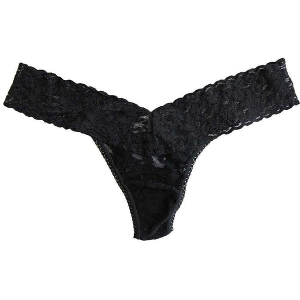 Hanky Panky Black Signature Lace Low Rise Thong