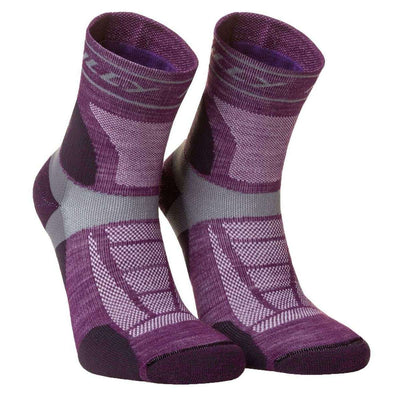 Hilly Purple Trail Anklet Med Socks
