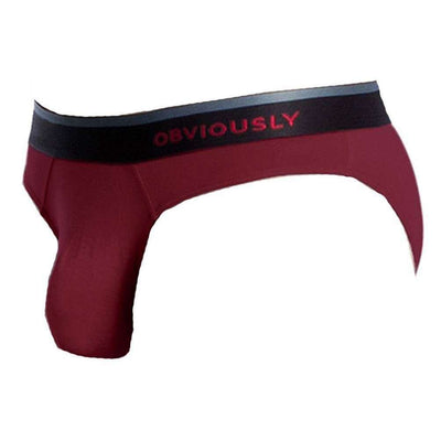 Obviously Burgundy PrimeMan AnatoMAX Hipster Brief