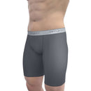 Obviously Grey Classic Boxer Briefs 9 Inch Leg