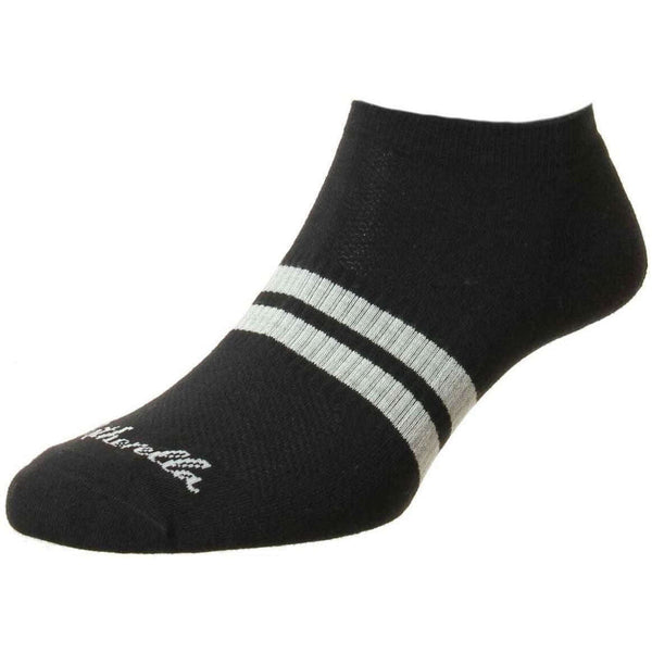 Pantherella Black Sprint Trainer Socks