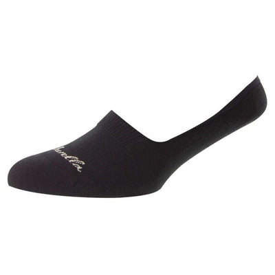Pantherella Black Stride Invisible Cushion Sole Socks