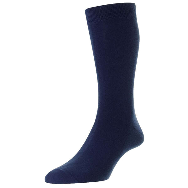 Pantherella Blue Tavener Egyptian Cotton Socks