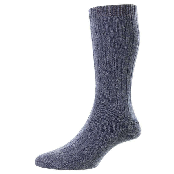 Pantherella Blue Waddington Cashmere Socks