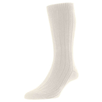 Pantherella Cream Seaford Organic Cotton Socks