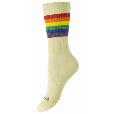 Pantherella Cream Shine Egyptian Sports Socks