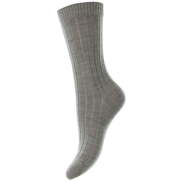 Pantherella Grey Rachel Merino Wool Socks