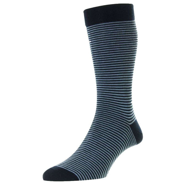 Pantherella Navy Holst Egyptian Cotton Socks