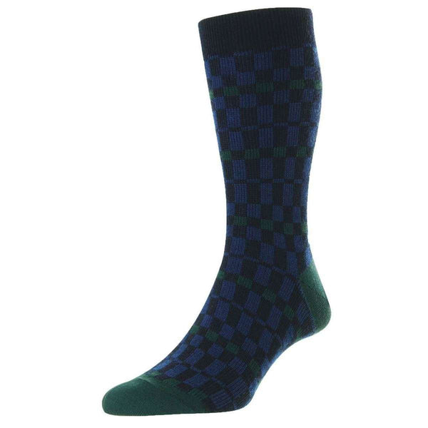 Pantherella Navy Wetton Merino Wool Socks