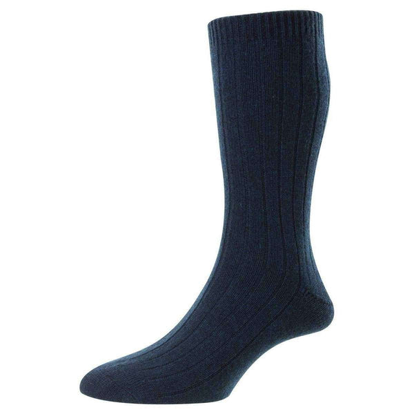 Pantherella Turquoise Waddington Cashmere Socks